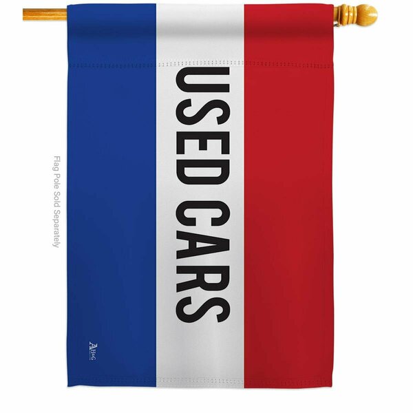 Guarderia Used Cars Novelty Merchant 28 x 40 in. Double-Sided Horizontal House Flags for  Banner Garden GU4075828